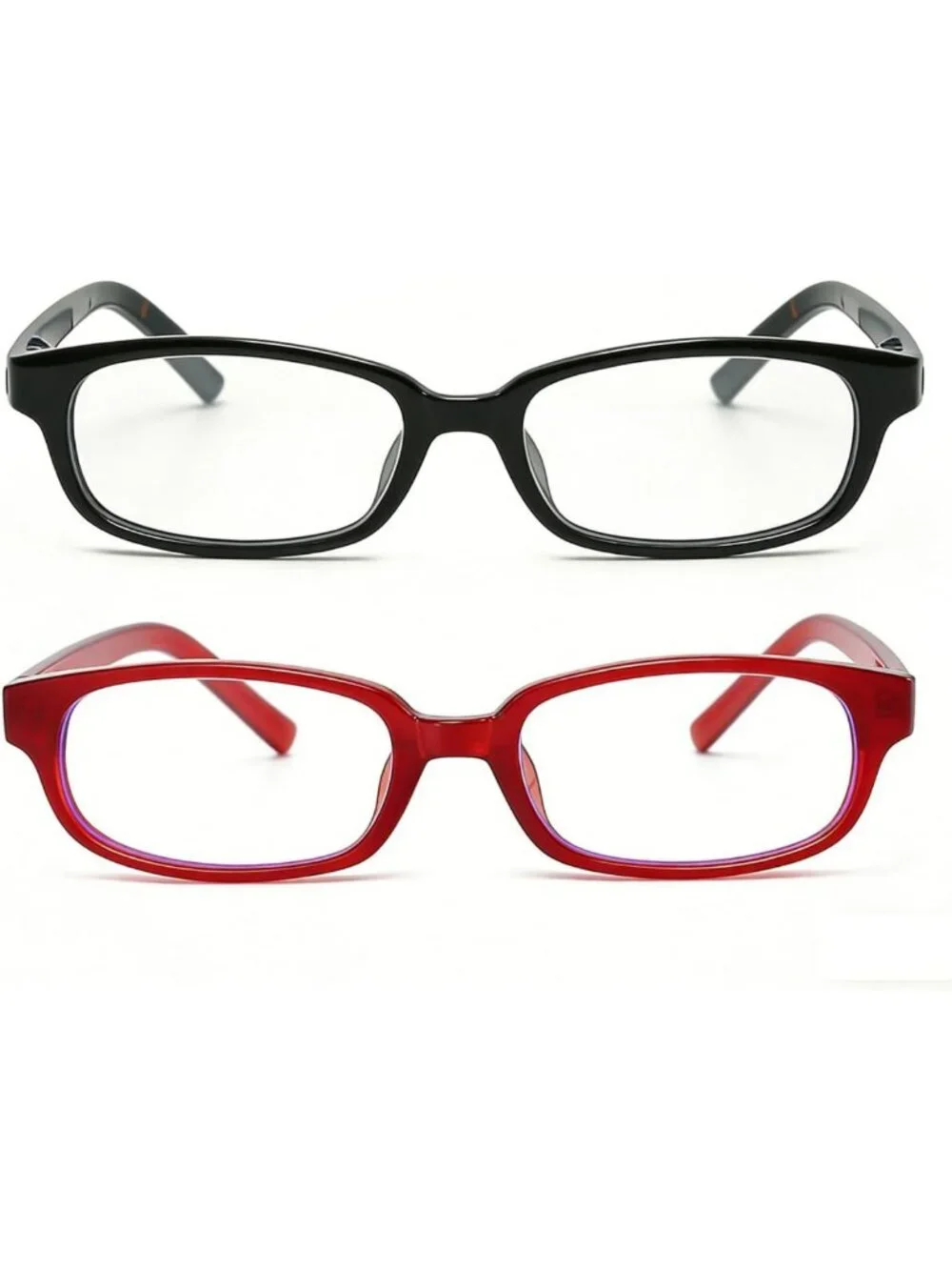 Retro Clear Rectangle Glasses for Women & Men | Blue Light Blocking, Narrow